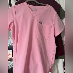 Figs Pink Catarina Top